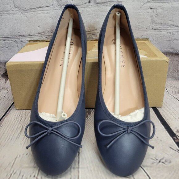Journee Collection Women's Vika Ballet Flats- Navy - Picture 1 of 6